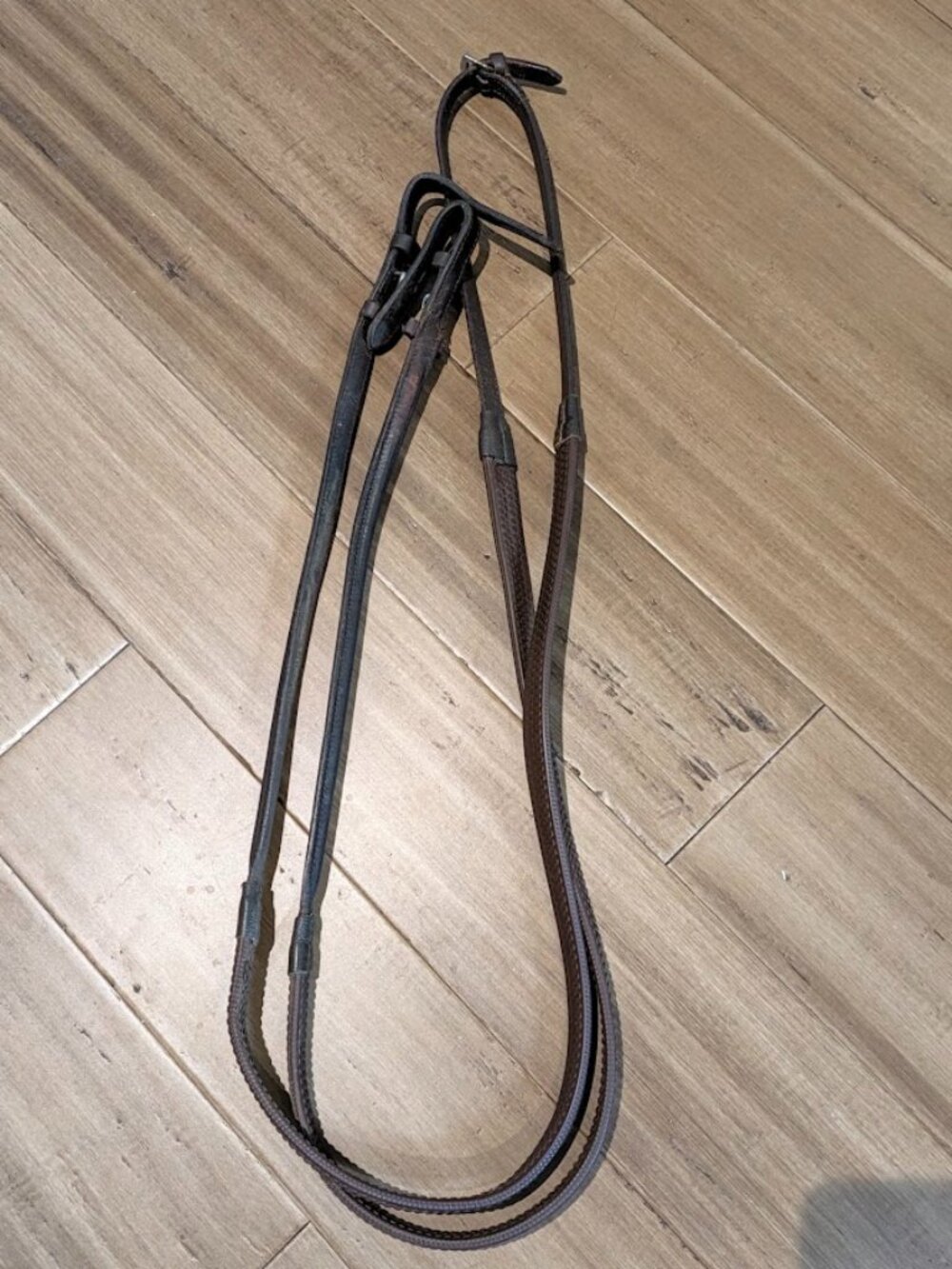 Full Size Grip Rubber Reins - Brown